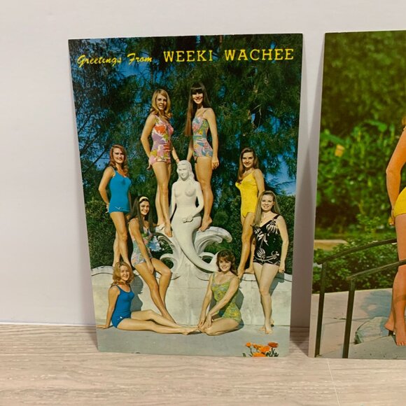 Vintage Weeki Wachee Girls Mermaids Postcards Ephemera Unused Lot Of 5 - Picture 2 of 9